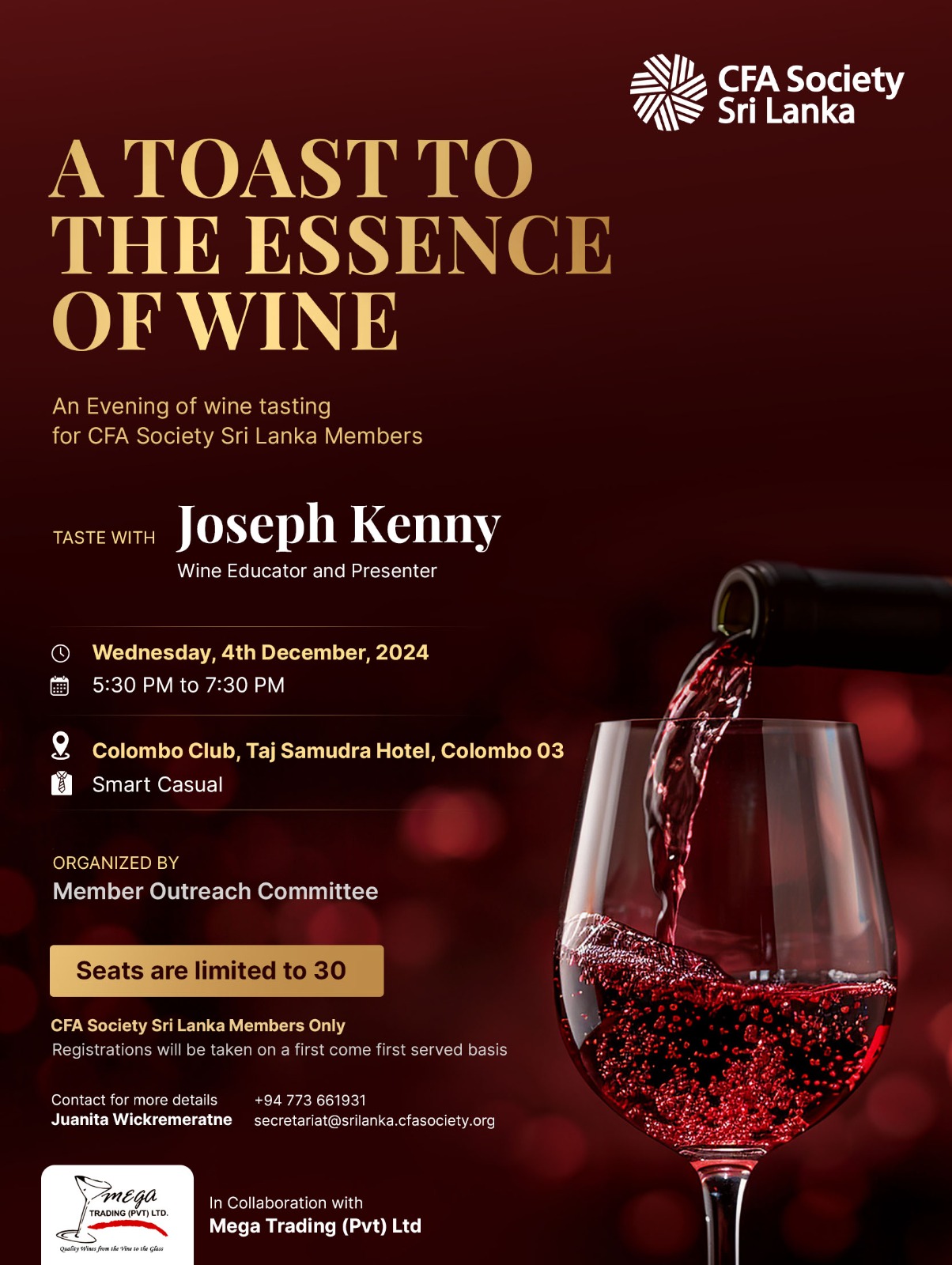 a toast to the essence of wine